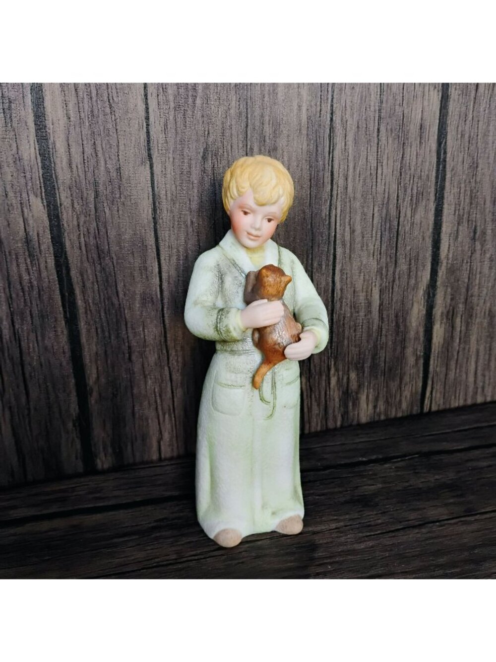 Goebel 1984 Figurine "Rise-And-Shine" By Irene Spencer - Girl With Cat Collectib